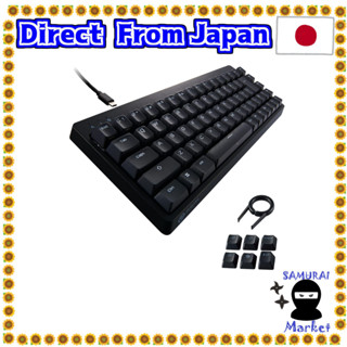 【Direct From Japan】 ELECO Gaming Keyboard V-CUSTOM VK200C Wired numeric keyless 65%size Mechanical Neo Clutch Key Cap Blue axis Clicky USB Port TK-VK200CBK