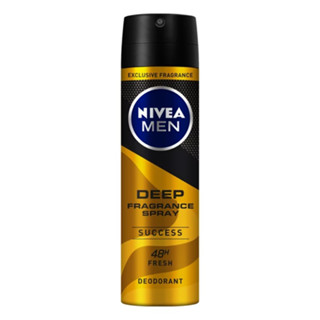 NIVEA MEN Deep Fragrance Success Body Spray นีเวีย ดีพ ฟราแกรนซ์ ซัคเซส บอดี้ สเปรย์ สเปรย์ระงับกลิ่นกาย 150ml.