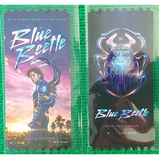 Collectible ticket blue beetle ตั๋ววิบวับ การ์ดวิบวับ จาก sf แท้