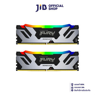 32GB (16GBx2) DDR5 6000MHz RAM (หน่วยความจำ) KINGSTON FURY RENEGADE DDR5 RGB (BLACK-SILVER) (KF560C32RSAK2-32)