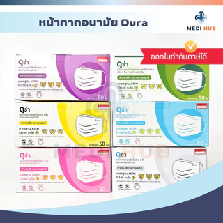 หน้ากากอนามัยทางการแพทย์ Dura medical mask แมสดูร่า เกรดทางการแพทย์ medical grade