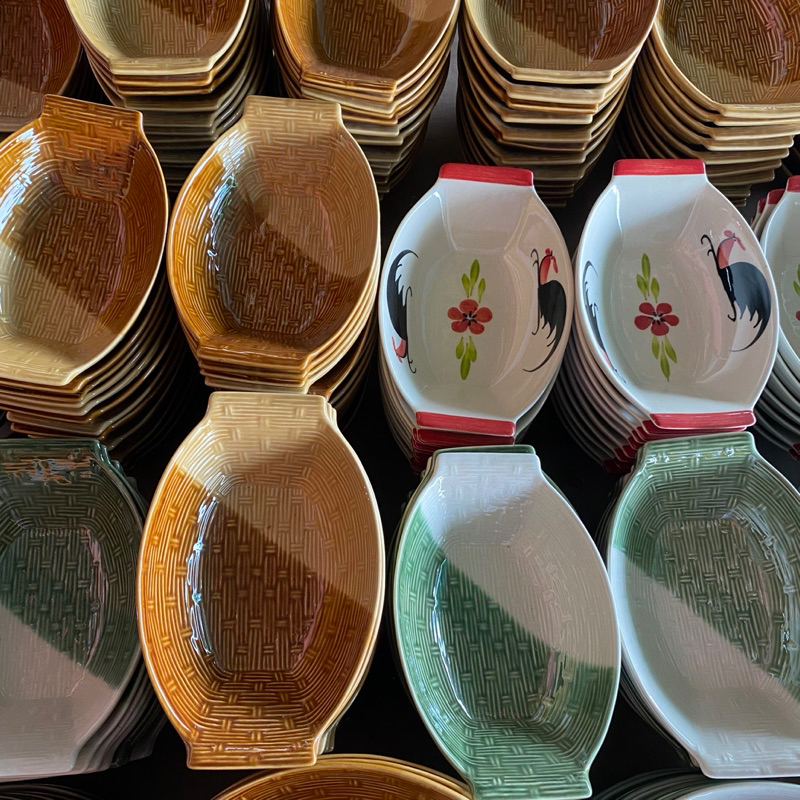 [พร้อมส่ง] ชามเรือ ชามใส่ก๋วยเตี๋ยว ชามเซรามิคทรงเรือสาน มีให้เลือก 3 ขนาด