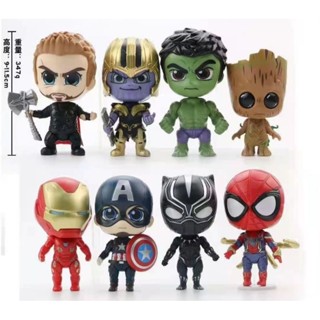 โมเดลมาร์เวล ยอดมนุษย์ avengers เซ็ต 8 ตัว ไข่ ไข่กาซาปอง