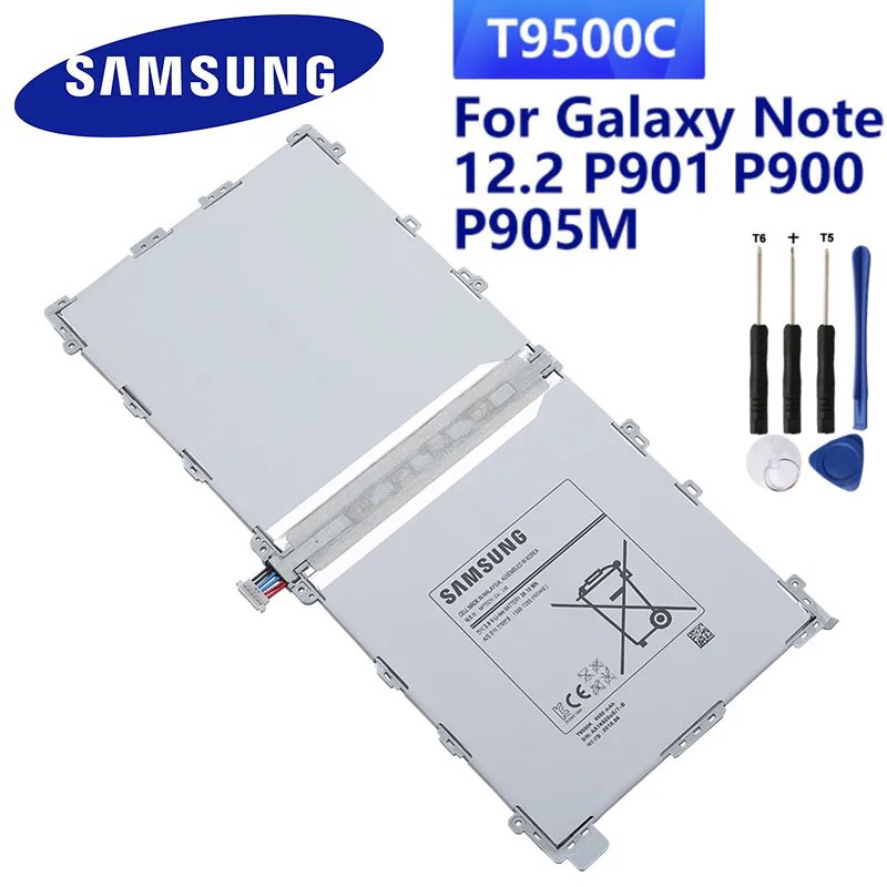 SAMSUNG แท็บเล็ตแบตเตอรี่ T9500E T9500C สำหรับ Samsung Galaxy หมายเหตุ12.2 P900 SM-T900 SM-P900 P901