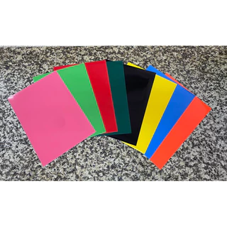 สติกเกอร์สี A4 สติ๊กเกอร์สี PVC [1 แผ่น] รุ่นหนา มันเงา/สีด้าน เอสี่ ขนาด 21x29.7ซม. กันน้ำ ทนแดด Sticker color