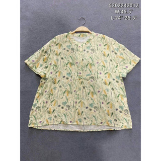 Japanese styled cotton floral print shirt เชิ้ตงานญี่ปุ่นพิมพ์ลายดอกไม้ ผ้านิ่มมาก