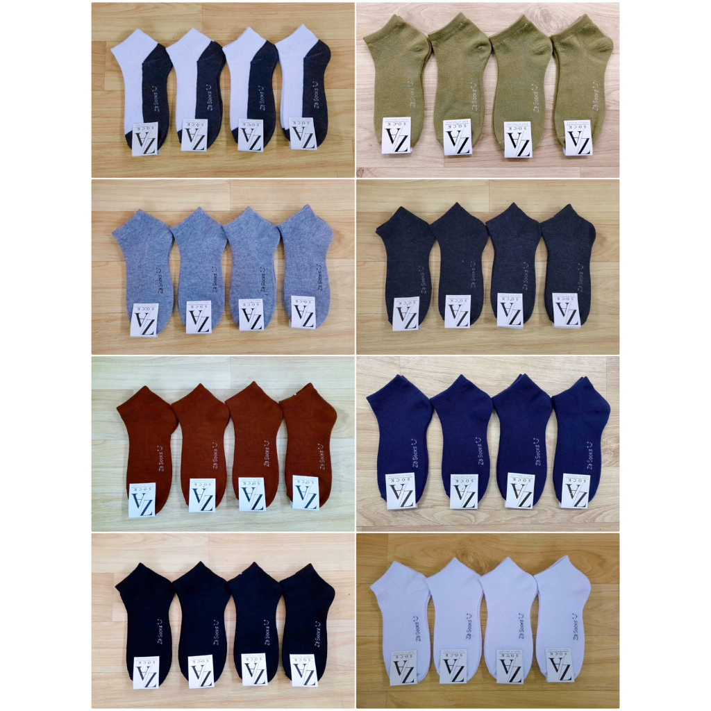 12 คู่ (ส่งฟรี) ถุงเท้าข้อสั้น หนานุ่ม ใส่สบาย ฟรีไซร์37-47Eur หมดปัญหาสำหรับคนเท้าใหญ่ ใส่สะบายใส่ได้แน่นอน