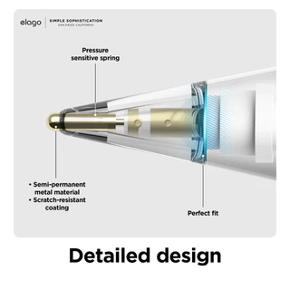 elago Metal Pencil Replacement Tips for Apple Pencil Pro, USB C, 1&2 สำหรับเปลี่ยนหัวปากกา มี 2 ชิ้น