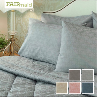 FAIRmaid เซ็ทเครื่องนอน6/4ชิ้น ลายUNION สำหรับเตียงขนาด 6/5/3.5 ฟุต(ผ้าปูที่นอน ผ้านวม ปลอกหมอน ปลอกหมอนข้าง)