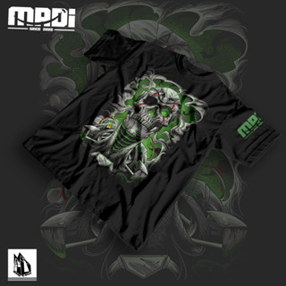 เสื้อยืด Premium Cotton  ลายCyber Skull แบรนด์ MADI แท้100%