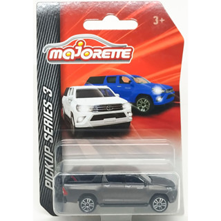 Majorette Toyota Hilux Revo - Series 3 Dark Gray ล้อ D5S Scale 1/58 (8cm) package แบบยาว