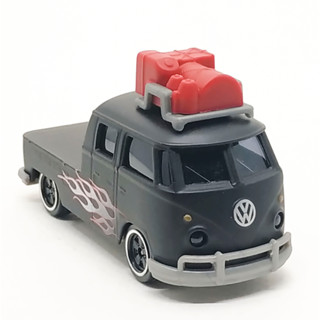 Majorette Volkswagen T1 Pick up - White Flame + Backpack Matte Black Scale 1/59 (8cm) ไม่มี package