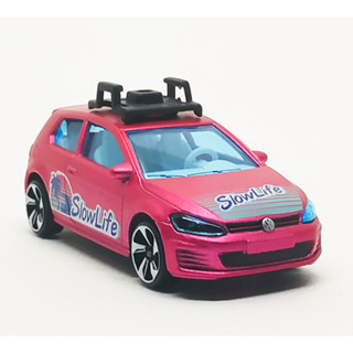 Majorette Volkswagen Golf VII GTI - Tune - Slow Life (no Equipment) Dark Pink ล้อ 5LTSW Scale 1/64 (8cm) ไม่มี package