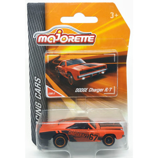 Majorette Dodge Charger RT - Racing no.67 Dark Orange Scale 1/66 (8cm) package แบบมีการ์ด