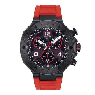 Tissot T-Race MotoGP Chronograph 2023 Limited Edition ทิสโซต์ ที เรซ โมโตจีพี ลิมิเตด สีดำ แดง T1414173705701 นาฬิกาผู้ชาย