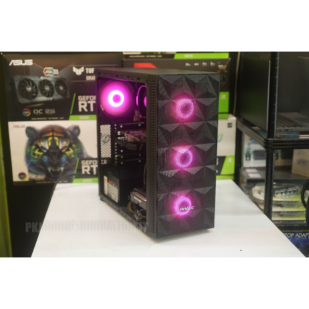 คอมเล่นเกมมือสอง Antec Nx240 R3 3200 Ram 16GB SSD 250GB HDD 1TB GTX1650
