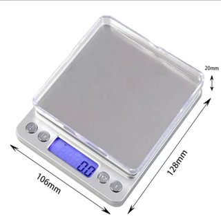 เครื่องชั่งน้ำหนักดิจิตอล ชั่งได้ 2000 กรัม ทศนิยม 1 จุด 0.1 หน้าจอ Electronic Digital Kitchen food Scale