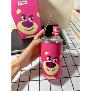 พร้อมส่ง แก้วเก็บอุณหภูมิ แก้วพี่หมีล๊อตโซ่ Lotso สุดน่ารัก