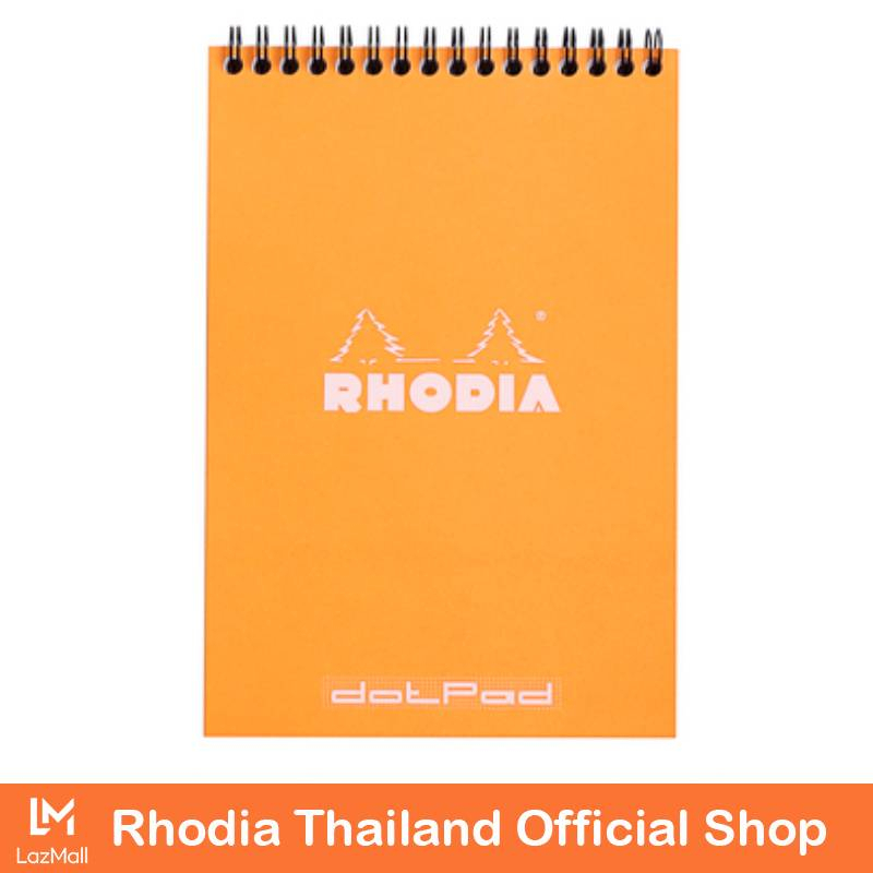 Rhodia : Orange Dot Pad - Wirebound A5 - Dot