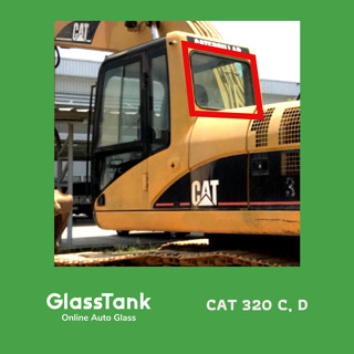 กระจกหลังตรงแคท CAT 320 c,d กระจกแม็คโคร