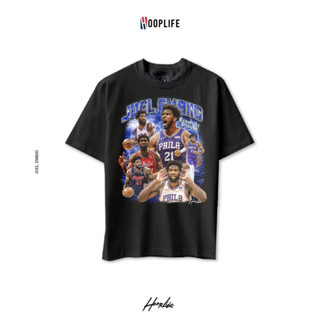 เสื้อยืดแฟชั่น เสื้อยืดแนวสตรีท HoopLife Joel Embiid Vintage Oversize Tee Bootleg Collection V.2