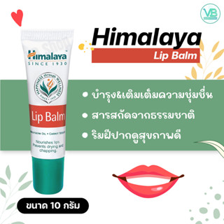 Himalaya Lip Balm - หิมาลายา ลิปบาล์มบำรุงริมฝีปาก สารสกัดจากธรรมชาติ ช่วยให้ปากอวบอิ่มแลดูสุขภาพดี (10g)