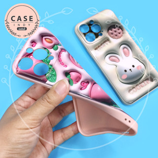 Oppo A15 A17 A78(5G) Reno 5(5G) Reno 7z(5G) เคสนิ่มสีพาสเทล TPU กันเลนส์กล้อง พิมพ์ลายการ์ตูน