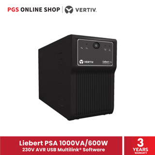 Vertiv Liebert PSA เครื่องสำรองไฟฟ้า รุ่น 1000VA/600W 230V AVR USB Multilink® Software