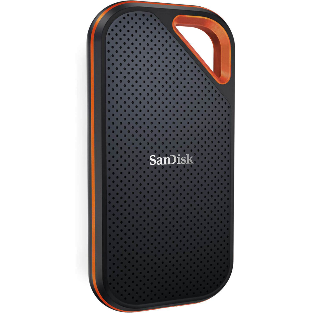 SanDisk Extreme Pro Portable SSD, SDSSDE81 2TB, USB 3.2 Gen 2x2, Type C &amp; Type A(เอสเอสดีพกพา)