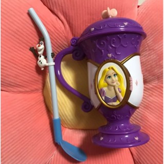 #ของแท้ Disney On Ice Rapunzel Cup With Spoon Straw