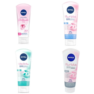 Nivea Pearl White Micro Bubbles Deep Clean / Rosy White Hokkaido Rose Foam นีเวีย โฟมล้างหน้า 100 กรัม