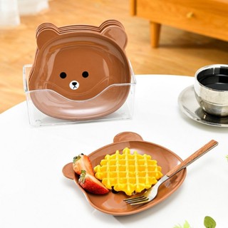 พร้อมส่ง จานหมีใส่ขนม ผลไม้ ใส่อาหารว่างรับแขก