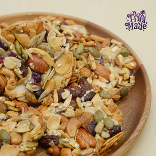 Tinymade คุกกี้ธัญพืชรวมไร้แป้ง เคลือบน้ำผึ้งแท้ หวานน้อย | Mixed Grain Cookie Healthy Snack