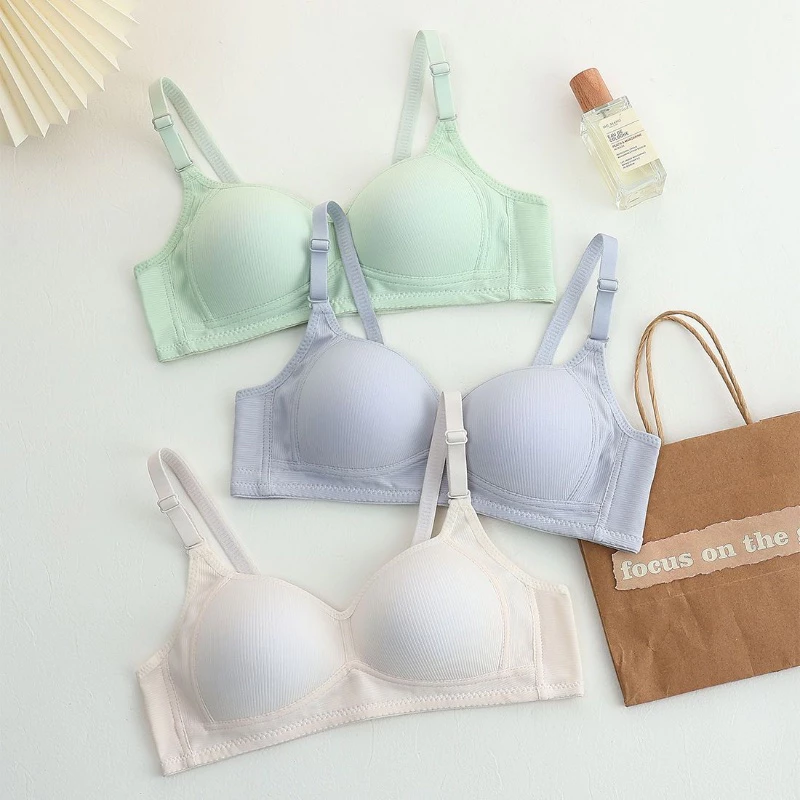 ✨w&c bras✨100%บรา บราสำหรับผู้หญิง บราดันทรง บราป้องกันการหย่อนคล้อย บราแบบบางสำหรับนักเรียนny038