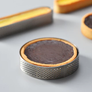 แม่พิมพ์ทาร์ตสแตนเลส แบบรู ขนาด 7cm 8cm 10cm ทรงกลม วงรี และสี่เหลี่ยม Tart Ring พิมพ์วงแหวนกรุทาร์ต