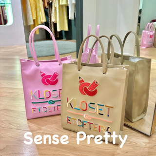 Kloset กระเป๋าของแท้จากshop ของใหม่❤️รุ่น Tote ปักLogo