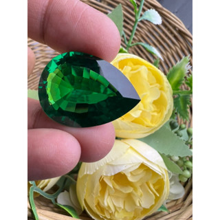 Lab emerald 20x27mm 1 pieces pear shape