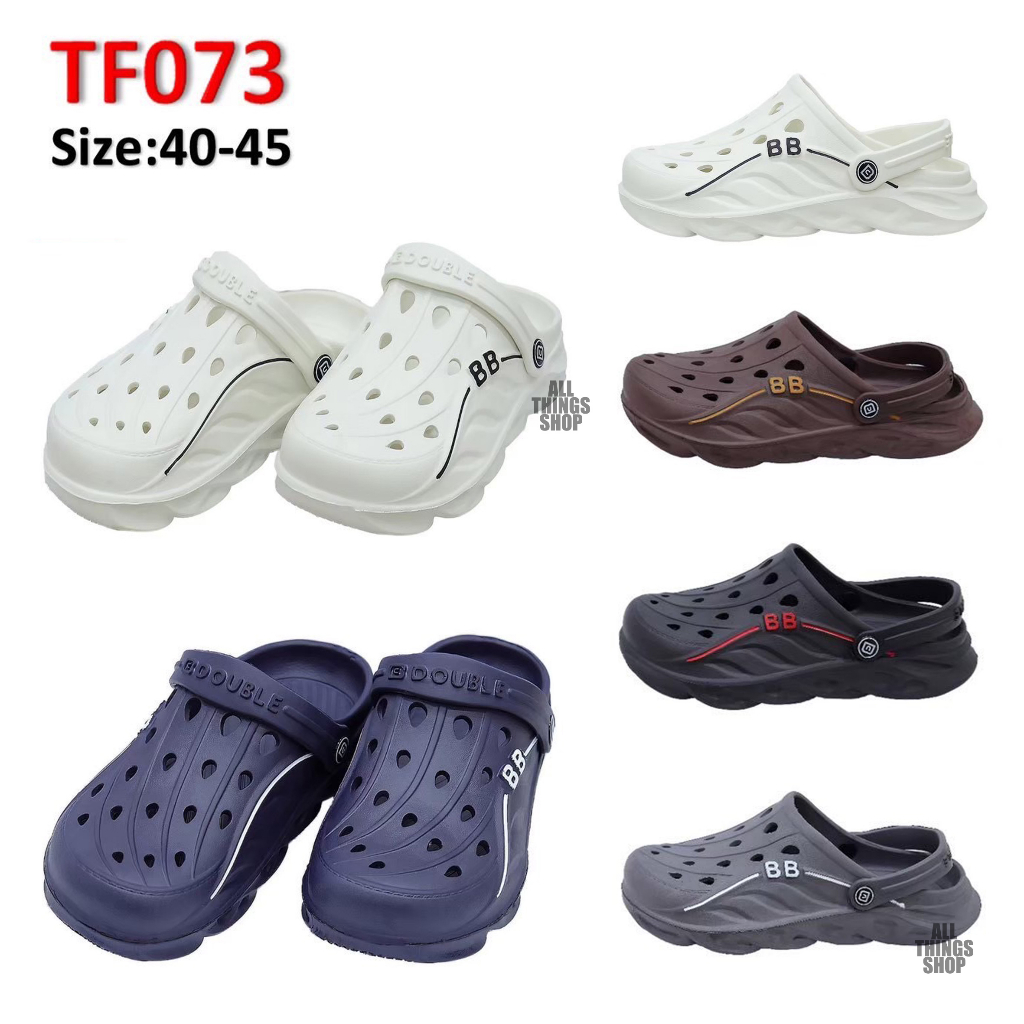 TF073 รองเท้าหัวโตผู้ชาย BB DOUBLE สีขาว สีเข้ม คละสี รุ่นเบา หุ้มหัว