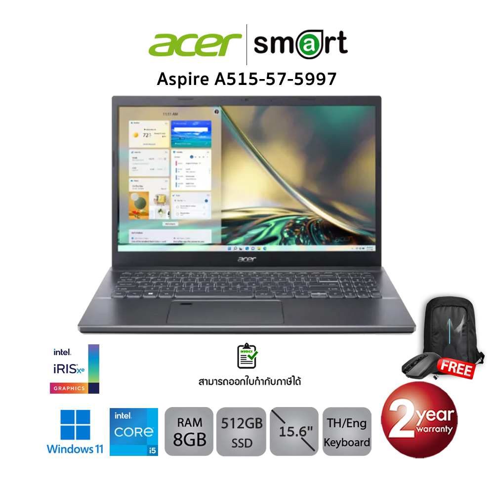 Acer Aspire A515-57-5997(NXK3JST002) i5-12350U/8GB/512GB SSD/Intel UHD Graphics/15.6''FHD/Win11 Home