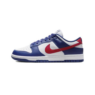 Nike Dunk Low "White and University Red" ของแท้ 100% แลกเปลี่ยนอย่างรวดเร็ว