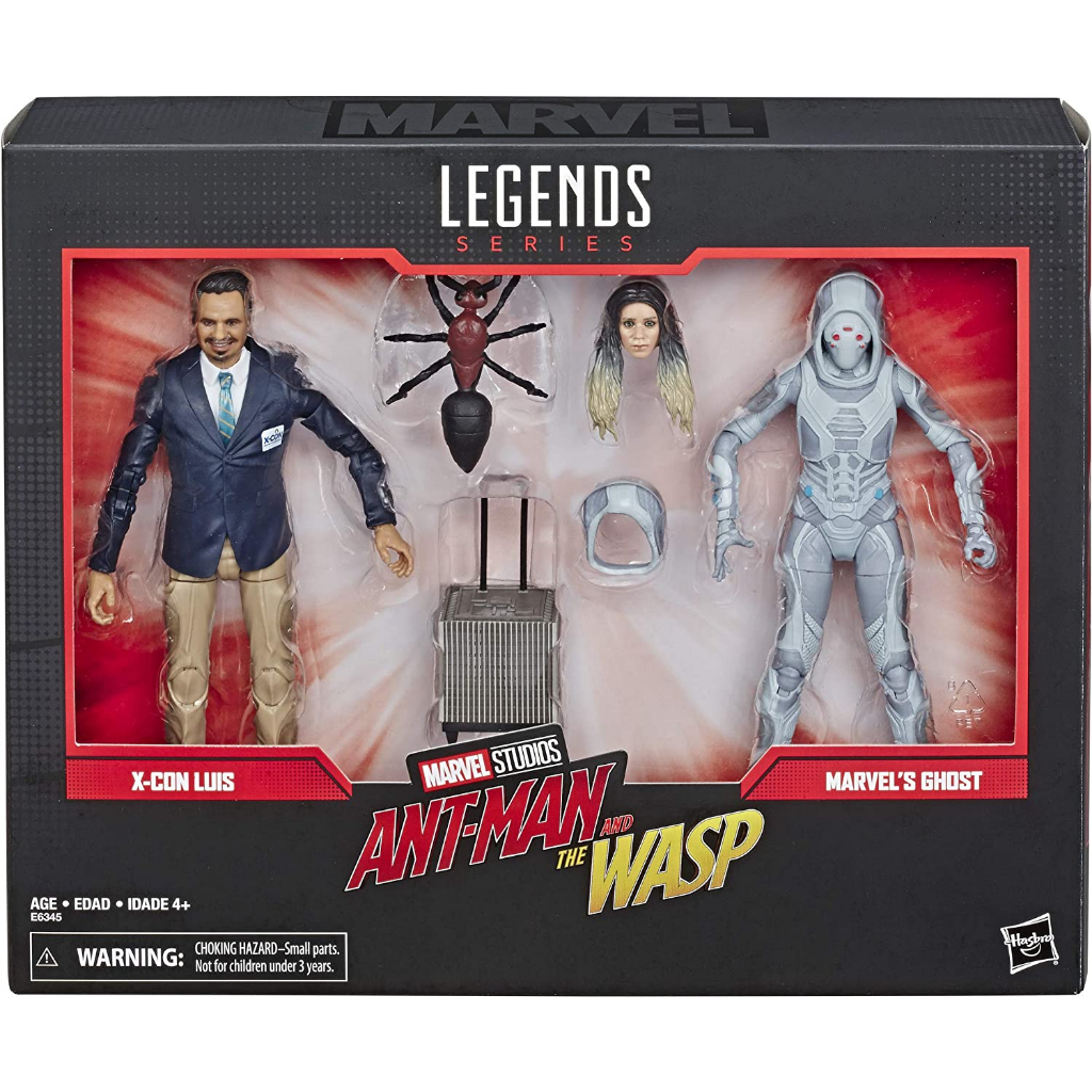 Marvel Legends Series Ant-Man &amp; The Wasp 6"-Scale Movie-Inspired X-Con Luis &amp; Marvel’s Ghost Collectible Action Figure