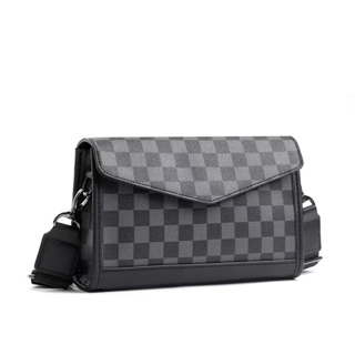 กระเป๋าทรงเหลี่ยมใบเล็กแฟชั่นสบายๆ checkered Crossbody bag กระเป๋าสะพายข้าง กระเป๋าสะพายพาดลำตัวรุ่น 842