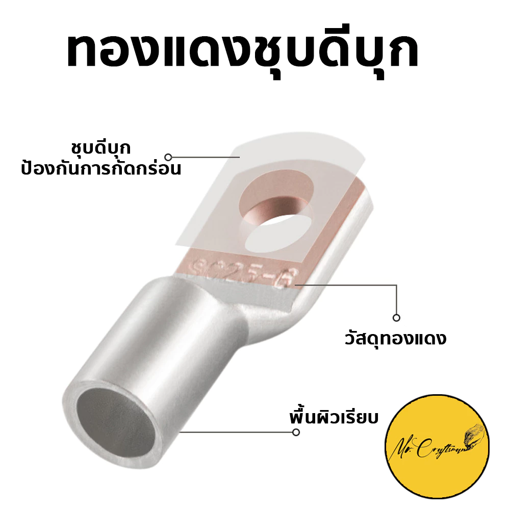 หางปลาทองแดง ทรงยุโรป ทองแดงชุบดีบุก มีหลายขนาด thumbnail 3