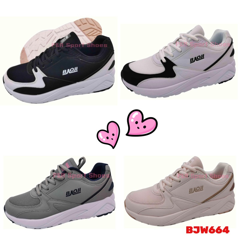 539 บาท #รองเท้าผ้าใบผู้หญิงบาโอจิ baoji #ผ้าใบหนังPU #bjw664 Women Shoes