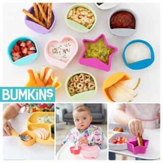 Bumkins Silicone Little Dippers ถ้วยซิลิโคนสำหรับเด็ก จานซิลิโคนทานข้าวเด็ก