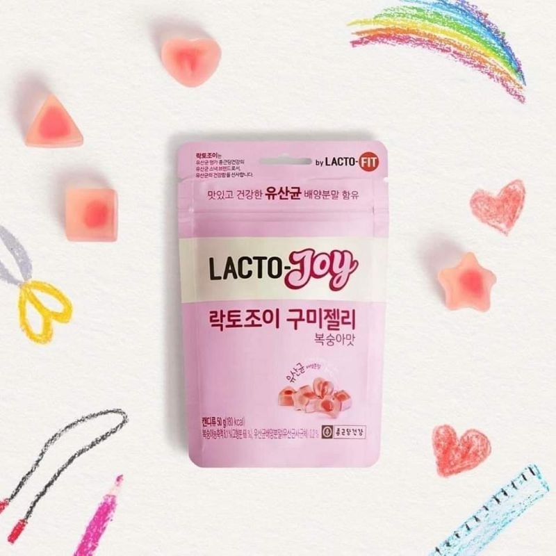 Lacto Joy Gummy Jelly 50 g. 1ซอง 14ชิ้น