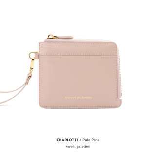 Sweet Palettes กระเป๋าหนังแท้ Charlotte Pouch Pale Pink