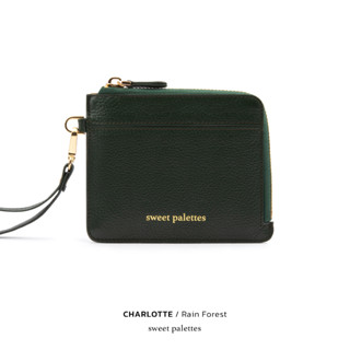 Sweet Palettes กระเป๋าหนังแท้ Charlotte Pouch Rain Forest