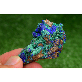 1 Pc Randomly Pick Azurite over Malachite Crystal from Morocco - Freeform Cluster Shape, Natural and Genuine