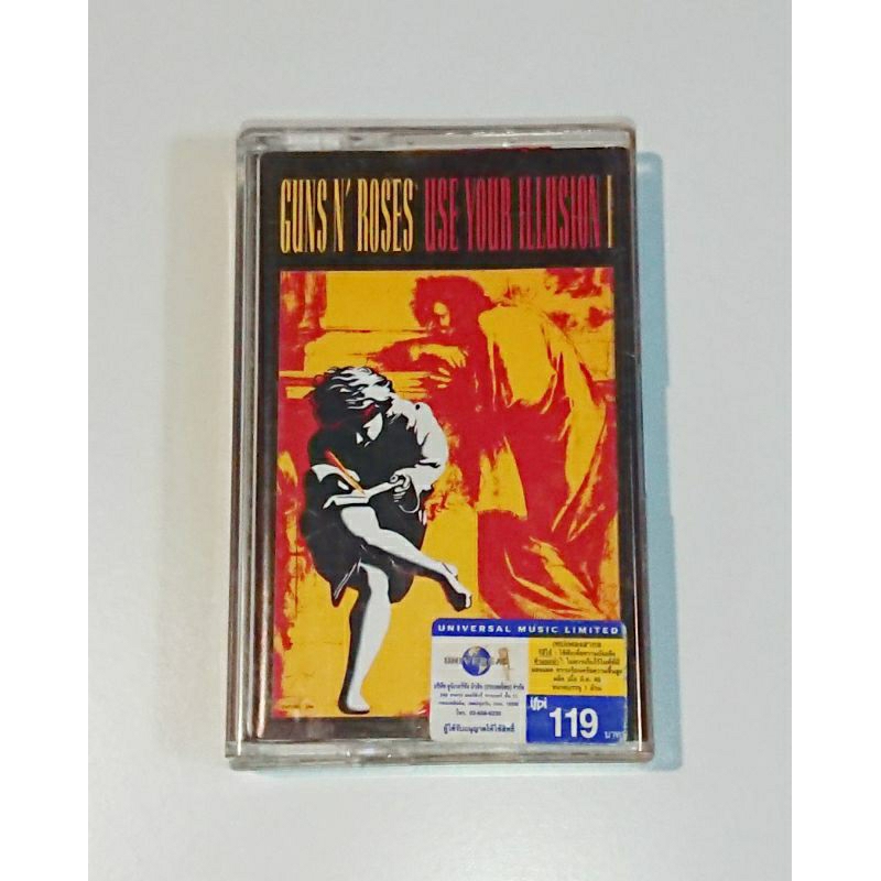 เทปเพลง Cassette​ Tape​ เทป​คา​สเซ็ท​ GUNS N​' ROSES​: USE​ YOUR​ ILLUSION 1 (1991)​